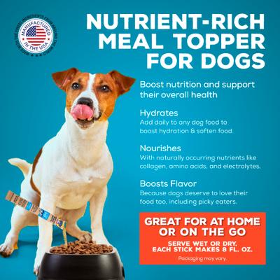 Show full view: Brutus Broth Beef Bone Broth Powder Hip & Joint with Glucosamine On-the-Go Dog Food Topper, 5 count​ slide 4 of 12