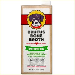 Brutus Broth Chicken Bone Broth Hip & Joint with Glucosamine Dog Food Topper, 32-oz box