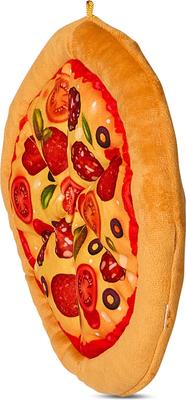Show full view: Bow-Wow Pet Pizza Squeaky Dog Plush Toy slide 3 of 8