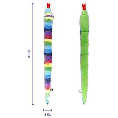 Show full view: Bow-Wow Pet Snake Squeaky Dog Plush Toy, 35-in slide 7 of 7