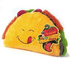 Bow-Wow Pet Taco Food Squeaky Dog Plush Toy