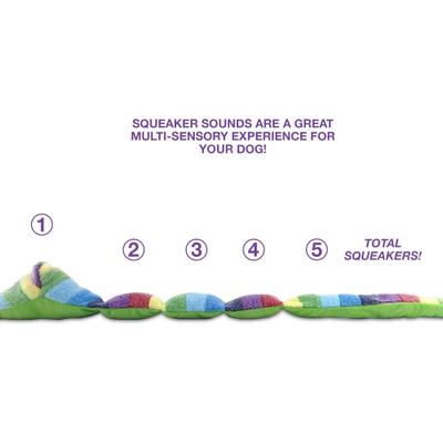 Show full view: Bow-Wow Pet Snake Squeaky Dog Plush Toy, 35-in slide 6 of 7