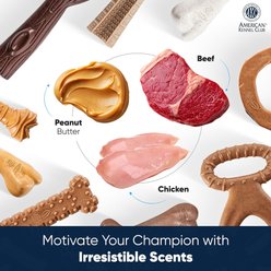 American Kennel Club AKC Training Peanut Butter Scented Ring Wood-Infused Dog Chew Toy slide 2 of 6