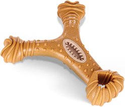 American Kennel Club AKC Training Chicken Scented Wishbone Wood-Infused Dog Chew Toy