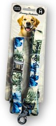 Tommy Bahama Pet Nylon Dog Collar & Leash Set, Coconut, Medium: 14 to 22-in neck, 3/4-in wide