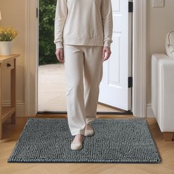 Bedsure Indoor Muddy Dog Door Mat, Grey, 30 x 48-in