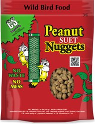 C&S Peanut Suet Nuggets Wild Bird Food, 1.68-lb bag