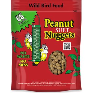 C&S Peanut Suet Nuggets Wild Bird Food, 1.68-lb bag