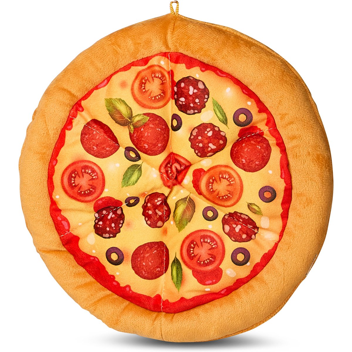 Bow-Wow Pet Pizza Squeaky Dog Plush Toy