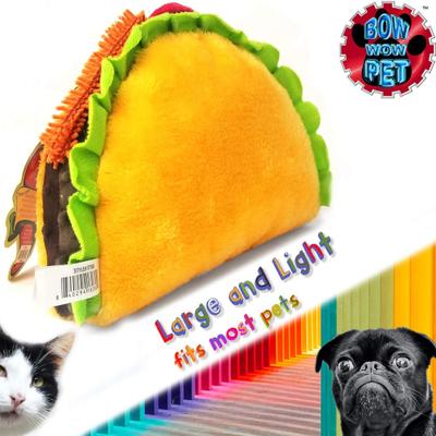 Show full view: Bow-Wow Pet Taco Food Squeaky Dog Plush Toy slide 4 of 4