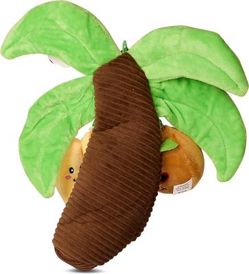 Show full view: Bow-Wow Pet Palm Tree Hide & Seek Squeaky Dog Plush Toy, 10-in slide 3 of 9