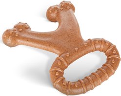 American Kennel Club AKC Training Chicken Scented V-Ring Wood-Infused Dog Chew Toy