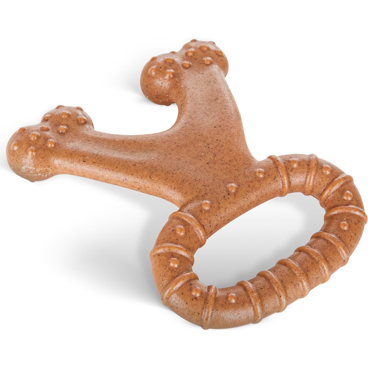 American Kennel Club AKC Training Chicken Scented V-Ring Wood-Infused Dog Chew Toy
