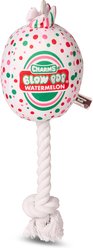 Blow Pop Watermelon Scented Squeaky Dog Plush & Rope Toy, Jumbo