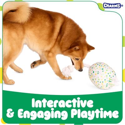 Show full view: Blow Pop Apple Scented Squeaky Dog Plush & Rope Toy, Medium slide 3 of 8