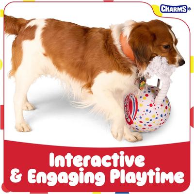 Show full view: Blow Pop Cherry Scented Squeaky Dog Plush & Rope Toy, Jumbo slide 3 of 9