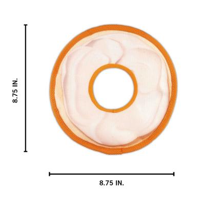 Show full view: Kenneth Cole Bagel with Cream Cheese Squeaky Stuffing-Free Dog Plush Toy slide 4 of 4