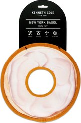 Kenneth Cole Bagel with Cream Cheese Squeaky Stuffing-Free Dog Plush Toy