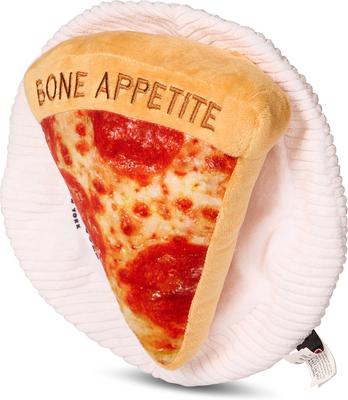 Show full view: Kenneth Cole Pizza Squeaky Dog Plush Toy slide 2 of 3