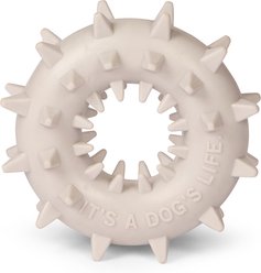 Kenneth Cole Spiked Tough Spiked Ring Dog Chew Toy, Gray