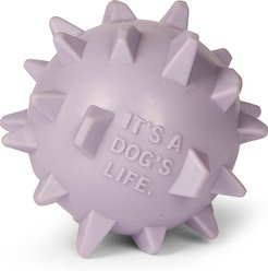 Kenneth Cole Spiked Tough Spiked Ball Dog Chew Toy, Purple