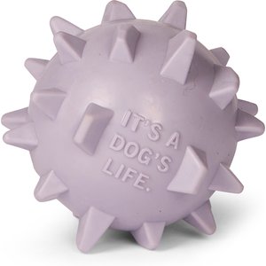 Kenneth Cole Spiked Tough Spiked Ball Dog Chew Toy, Purple