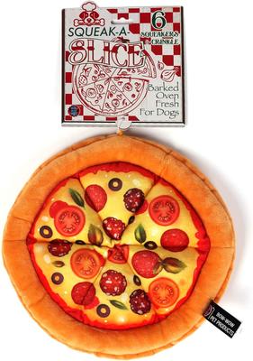 Show full view: Bow-Wow Pet Pizza Squeaky Dog Plush Toy slide 8 of 8