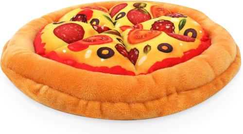 Show full view: Bow-Wow Pet Pizza Squeaky Dog Plush Toy slide 7 of 8