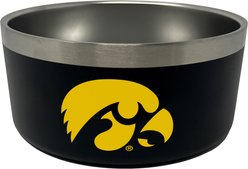 ShopInstaPets NCAA Stainless Steel Dog Bowl, 32-oz, Iowa Hawkeyes