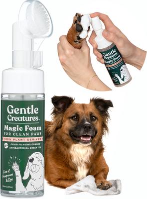 Show full view: Gentle Creatures Magic Foam Waterless Shampoo Dog & Cat Paw Cleaner, 5.07-fl oz bottle slide 7 of 9