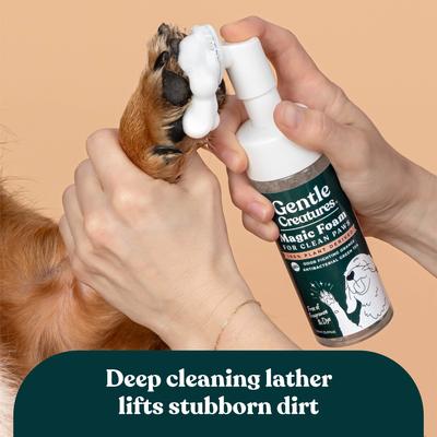 Show full view: Gentle Creatures Magic Foam Waterless Shampoo Dog & Cat Paw Cleaner, 5.07-fl oz bottle slide 4 of 9