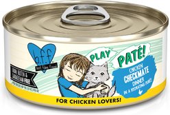BFF Play Pate Lovers Chicken Checkmate Grain-Free Wet Cat Food, 5.5-oz can, pack of 8