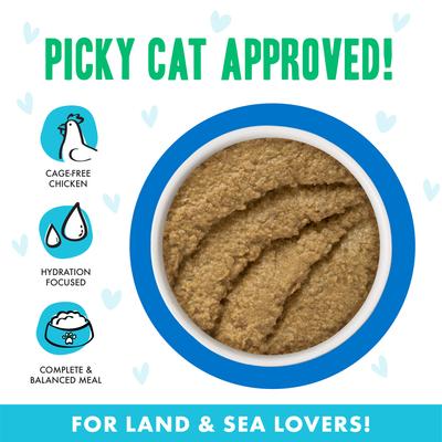 Show full view: BFF Play Pate Lovers Chicken & Tuna Til' Then Grain-Free Wet Cat Food, 2.8-oz can, pack of 12 slide 4 of 13