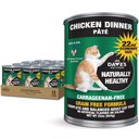 Dave's Pet Food Naturally Healthy Chicken Dinner Formula Pate Grain-Free Canned Wet Cat Food, 22-oz can, case of 12