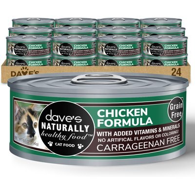 Dave's Pet Food Dave's Pet Food Chicken Canned Cat Food, 5.5-oz, 24 ct