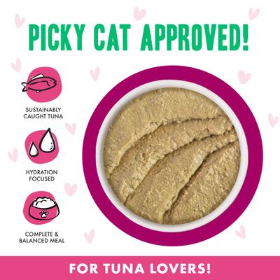 Show full view: BFF Play Pate Lovers Tuna & Duck Double Dare Wet Cat Food, 2.8-oz can, pack of 12 slide 4 of 11