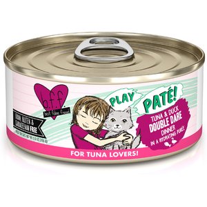 BFF Play Pate Lovers Tuna & Duck Double Dare Wet Cat Food, 5.5-oz can, pack of 8