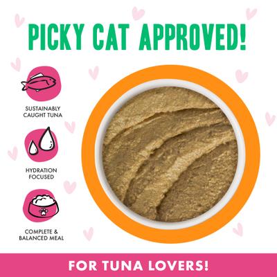 Show full view: BFF Play Pate Lovers Oh Snap! Tuna & Salmon Grain-Free Wet Cat Food, 2.8-oz can, pack of 12 slide 4 of 13