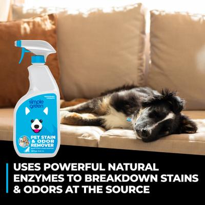 Show full view: Simple Green Dog & Cat Stain & Odor Remover, 32-fl oz bottle slide 5 of 10