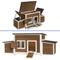Show in main carousel: Wooflex 67-In Wooden Chicken Coop with Weatherproof Roof & 2 Nesting Boxes, 2 to 4 Chicken Capacity, Brown slide 8 of 9