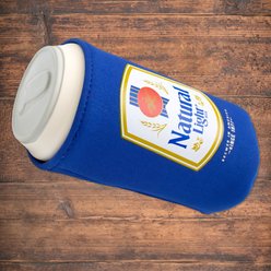 Natural Light Latex Can Printed Koozie Dog Toy slide 2 of 6