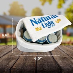 Natural Light Printed Plush Cooler Latex Solid Six Pack Dog Toy slide 2 of 6