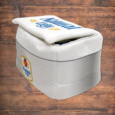 Show full view: Natural Light Printed Plush Cooler Latex Solid Six Pack Dog Toy slide 3 of 7