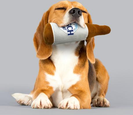 Show full view: Busch Light Plush Bottle Dog Toy, 18-in slide 4 of 7