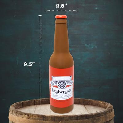 Show full view: Budweiser Latex Bottle Dog Toy, 9.5-in slide 5 of 6