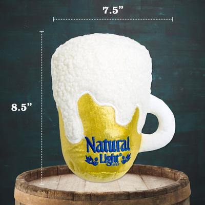 Show full view: Natural Light Plush Mug Dog Toy slide 5 of 6