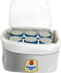 Natural Light Printed Plush Cooler Latex Solid Six Pack Dog Toy slide 1 of 6