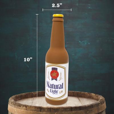 Show full view: Natural Light Latex Bottle Dog Toy, 9.5-in slide 5 of 6