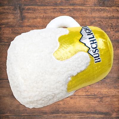 Show full view: Busch Light Plush Mug Dog Toy slide 3 of 6