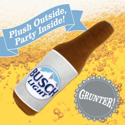 Show full view: Busch Light Plush Bottle Dog Toy, 18-in slide 2 of 7